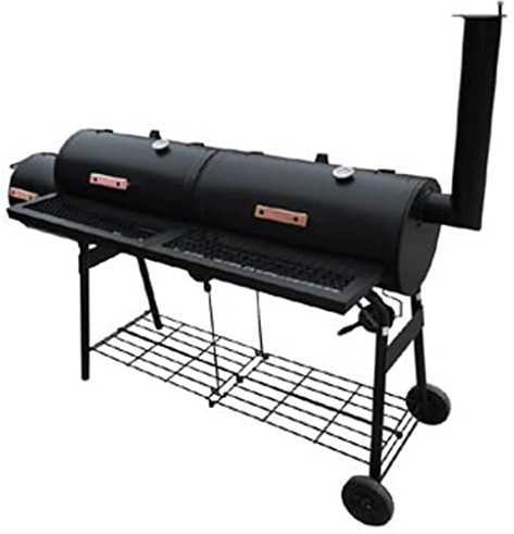 TALCUS Home & Garden Nevada Barbecue avec fumoir Noir XL