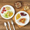Zahran 50 Pack Disposable White Paper Plates - Heavy Duty Biodegradable Compostable 3 Compartment Plates Recycled Eco-Friendly Strong Paper Plates for Parties & Events (50pk 3-Section 9'' Plates)