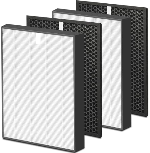 Fishoney FY2420/30 Filter für Philips AC2882, AC2887, AC2889 & AC3829, Serie 2000 und 3000, Ersetzt FY2422 & FY2420, 2 Hepa-Filter, 2 Aktivkohlefilter