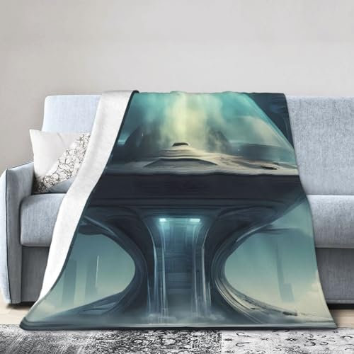 YYHWHJDE Alien Smoke Ultraweiche Micro-Fleece-Decke > Langlebig und kompakt faltbar. Super weich 152,4 x 127,7 cm