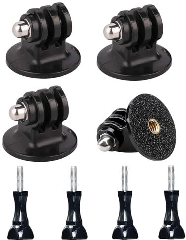 ZHjuju GoproTripod Adapter, 4 x Tripod Adapters with Thumb Screws, Tripod Mount Adapter set, GoproTripod Adapter, GoproMount, GoproHolder, GoproAccessories for GoProHero 10 9 8 7 6 5