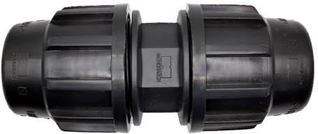 MONDRAGON - Enlace Unión para Tubería de Polietileno Medida: Ø25 para riego enterrado y riego por goteo en el huerto y jardín