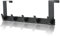Over Door Hook Hanger with 5 Heavy Duty Aluminum Alloy Hooks, Black Coat Hooks Rack Wreath Door Hanger Key Holder Storage for Bedrooms Kitchen Bathroom Jackets Purses Bags Clothes and Towels