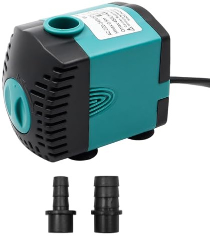 Tiardey Mini Submersible Water Pump, Hydroponics Supplies Fountain Pump, Aquarium Pump (450L/H, 6W)