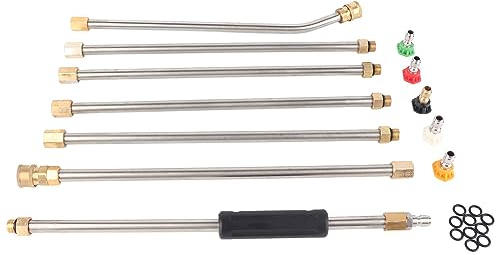 Set di prolunga per idropulitrice con 5 beccucci per irrigazione da giardino, prato, agricoltura