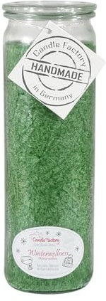 Candle Factory Big Jumbo Duftkerze aus pflanzlichem Stearin im hitzebeständigen Glas der Marke Weck, ca. 100h Brennzeit, Duft: Winterwellness