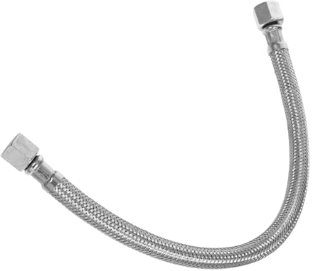 Veemoon Edelstahl-Luftkompressor-Schlauch, Flexibel, , Pneumatisch, 14mm, Silber, 35cm, 1 Stück
