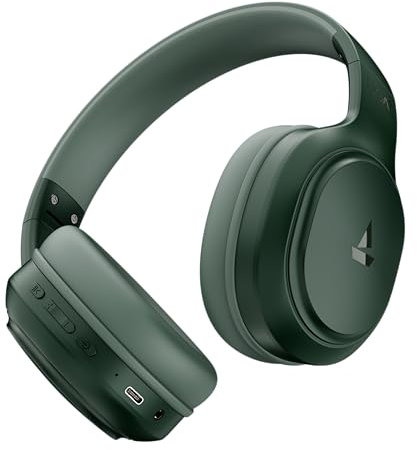 boAt Rockerz 430 W/ 40Mm Drivers, Beast Mode W/ 40Ms Latency, 40Hrs Playback, Enx Tech, Voice Assistant, Btv5.4, Adaptive Fit & Easy Access Controls, Bluetooth Over Ear Headphones(Sage Green)