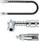 90 Degree Grease Coupler Adapter with 11.82 Hose, 3 Jaw Angle Grease Fitting Tool or Auto, Farm, Truck or Industrial Use