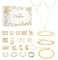 Jewelry Advent Calendar 2024, Adventskalender Schmuck 2024 Mädchen Teenager Frauen, 24 Days Xmas Countdown Calendar, Christmas Surprise Gifts Set with Earrings,Necklace,Bracelet and Ring