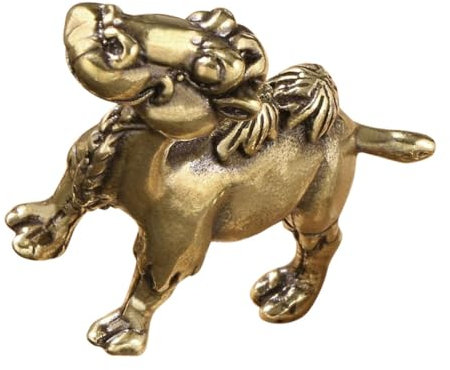 Happyyami Mini Messing Statue Dekorative Tierfigur Für Schreibtisch Und Garten Langlebig Und Elegant Für Wohnkultur Für