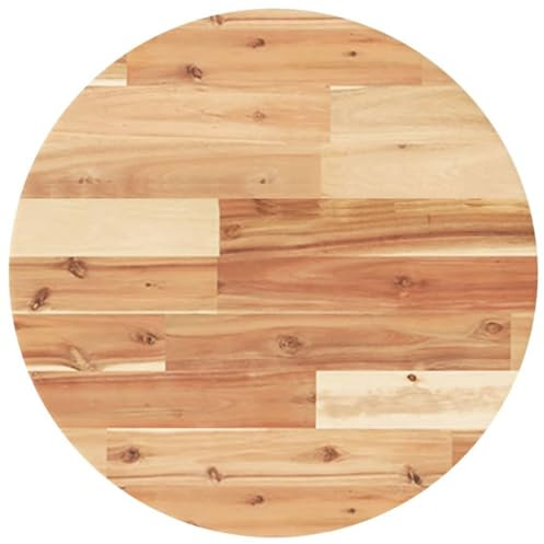 Dessus de table rond Ø50x2 cm bois massif d acacia