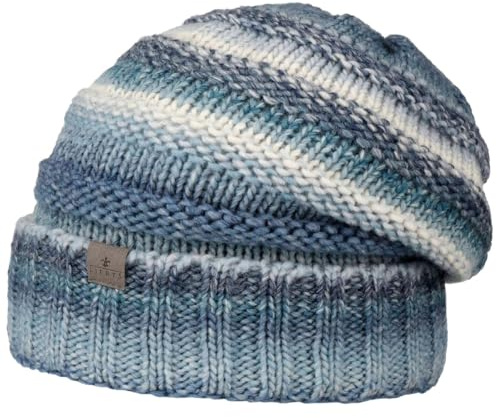 LIERYS Bernardo Oversize Umschlagmütze Winter-Beanie Fleece Schurwollgemisch Unisex Made in Germany Herbst Winter