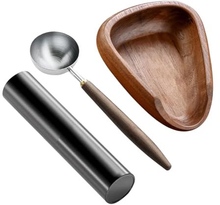 Kaffeebohnen -Dosierung Tasse Set - Keramikmessschale Mit Holzlöffel, 8ml RDT Spray Flasche | Precision Brewing Tool Für Baristas Und Hausbegeisterte, Ideal Für, Ausgießen Und Französische Pr
