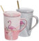 HOLIDYOYO 1 Imposta Imposta Coppia di coppia di marmo ceramica Tazzine da caffè tazza paio di bicchieri d'acqua tazze di caffè riutilizzabili tazze uniche tazze di coppia Metallo