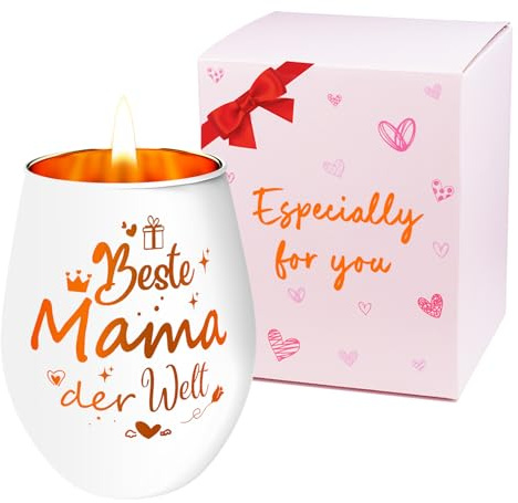 Geschenke für Mama Geschenk, Personalisierte Dankeschön Geschenke, Geburtstagsgeschenk Muttertagsgeschenke für Mama Weihnachten Windlicht mit Gravur Teelichthalter
