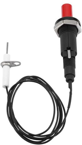 XinYangMao Piezo Zünder Funkenzündsatz für Gasgrill, 1 Ausgang 2 Funken - Druckknopfzünder Anzünder Set für Kaminofen, Kamine, Terrassenheizer - Grillzubehör & Ersatzteile Ignition Kit