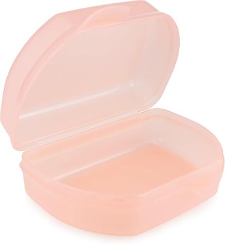Tupperware Original Sandwich-Box Lachs – Quadratische Brotdose mit Scharnier & Verriegelung – BPA-freie Lunchbox für Sandwiches, Snacks, Schule & Büro