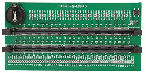 DDR3 Memory Tester Card, Desktop DDR3 Memory Test Tool with 110 LED Indicators for Diagnosing Gold Pin Contact and PCB Faults in Computer RAM Modules