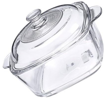 GANAZONO 1pièce Bol Verre Épaissi avec Couvercle Hermétique Résistant Four et Micro-ondes Bol à Soupe Transparent pour Usage Domestique et Professionnel
