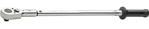 HAZET 3/4 Zoll Drehmomentschlüssel 6143-1CT, 100–400 Nm, Länge 802 mm,2% Genauigkeit, mit 2-Komponenten-Griff, Sichtfenster, Codierringen und Safe Box