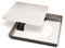 Gobel 126810 Moule à Tarte Cannelé Carré Fond Mobile Fer Blanc 23 cm