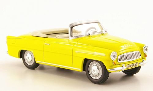 Skoda Felicia Roadster, gelb, Modellauto, Abrex 1:43