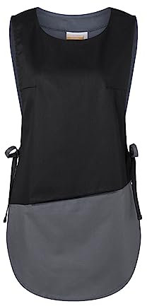 Karlowsky Überwurfkasack Bea - 65% Polyester/35% Baumwolle - anthrazit/schwarz - Größe 0