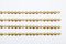3 Meters of Upholstery Nail Stud Strips Brass Plated Finish INCULDING Nails for Sofa, Settee OR Chair