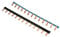 peigne interdiff - raccordement rapide - n+p+capot - 13 modules - abb 190161