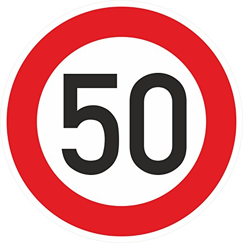 Geburtstagschild 50 Verkehrszeichen Verkehrsschild Straßenschild Geburtstagsschild Schild Geburtstag PVC 40 cm