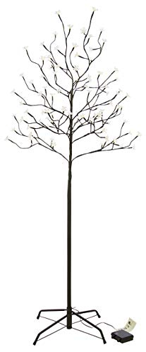 96 LED Baum mit Blüten Blütenbaum Lichterbaum warm weiß 150 cm hoch Batterie Timer IP44 Weihnachtsbeleuchtung Weihnachtsdeko Xmas