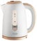 CONCEPT Marche/arrêt automatique|Couvercle bouton poussoir électroménager RK2331 Bouilloire Orange 1,7 L, Beige 2200 W