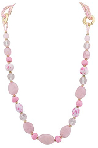 Bocar Collana lunga multistrato donna perline mano collana Chian regalo (NK-10349)