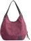 PB-SOAR Damen Mädchen Modern Canvas Shopper Schultertasche Handtasche Henkeltasche Hobo Bag Beuteltasche (Fuchsie)