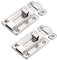 Door Bolts Locks, 2 Pieces Stainless Steel Slide Locks, Small Sliding Latch Locks with Screws for Shed Gate Cabinet Internal Door, 3 inch