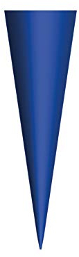 ROTH Schultüten-Rohling klein zum Basteln ultramarinblau - 35 cm rund - ohne Verschluss