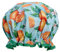 Bodylife Shower Cap Reusable Bath Cap Double Layered Waterproof Tutti Frutti Orange 27cm