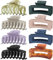 Lolalet 8 Stück Große Haarklammer, 8cm Haarspangen für dickes Haar Rutschfestes Haar Jaw Clips Haarstyling-Zubehör für Frauen Mädchen -Muster B