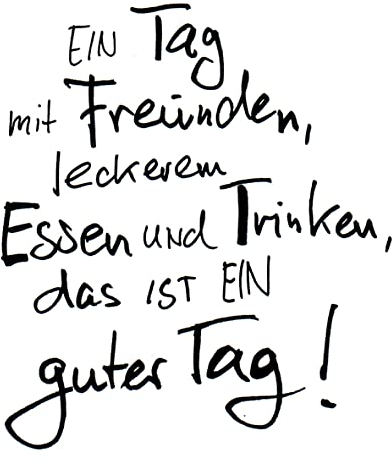 Servietten Schrift 20 Guter Tag - Mit Freunden | Spruch | Sprüche | Tischdeko 33x33cm