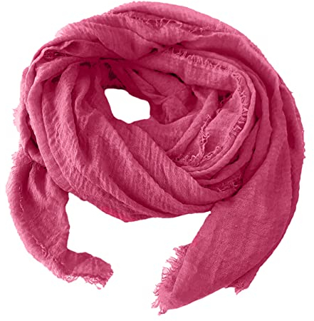 Niklarson Schal Tuch Fuchsia 190x100cm Damen Poncho Stola Pareo Viskose T2215