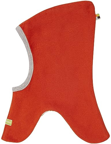 loud + proud Unisex Kinder Lt1 Schlupfmütze Fleece, GOTS Zertifiziert Sturmhaube, Terracotta, 74-80