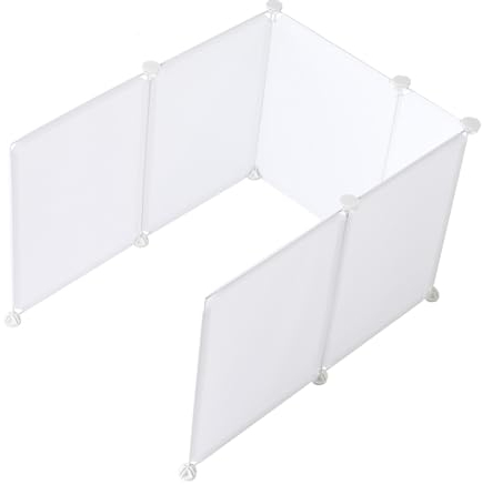 MEEXPAWS Extra Large Cat Litter Box Enclosure Splash Guard | Litter Box Shield & Cat Litter Tray Splash Guard L27×W20×H17 in | Easy Clean Cat Pee Shield (1 Set)