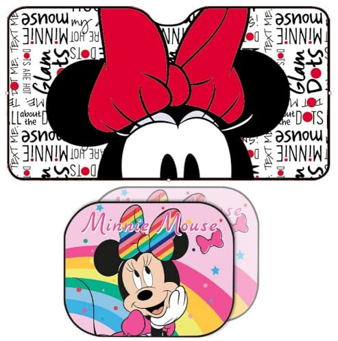 Juego de parasoles para coche con diseño de Minnie Mouse