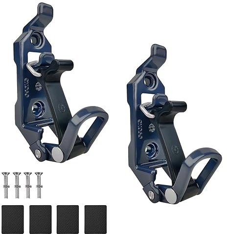 2 x Overland Gear Rotopax Roof Rack Shovel Holder for Truck Tool Holders Rubber Clamp Grip Mounting Kit for Wall Shovel Holder and Pole Clamp