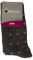 Ciocca Calcetín calcetín mujer calcetines altos largos hasta la rodilla en cálido polar artículo 716/2 PILE SOCKS, 106 Grigio chiaro pois piccoli, 35