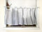 Devola Scheibengardine mit Wellenmuster Gardine Druck Kurzstore mit Schlaufen Küchengardine Kurz Modern Voile Bistrogardine Transparent HxB 30x90cm Grau 1 Stück