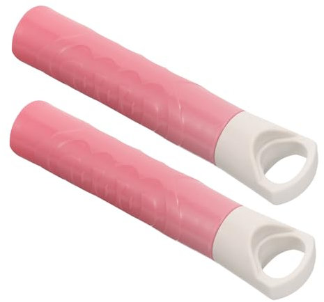 IMIKEYA 2pcs Broom Handle Tube Grip Mop Rod Grip Clothesline Pole Sleeve Household Cleaning Accessories Threaded Ends Plastic