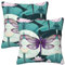 Libelle Lotus quadratische Zierkissen, ideal für Sofas, Autositze und mehr, eine Mischung aus Stil und Komfort