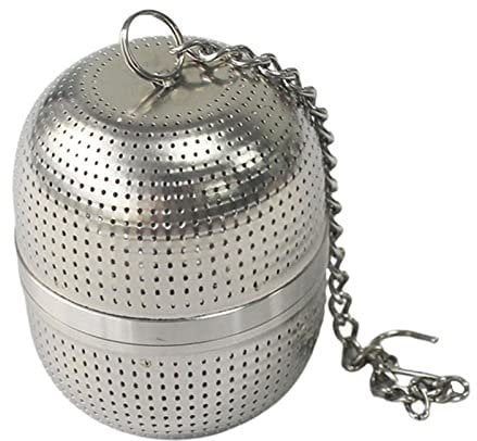 AQQWWER Filtro tè Long-Lasting Extended Chain Tea Ball Filter for Large Tea Brewing